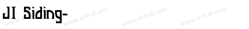 JI Siding字体转换